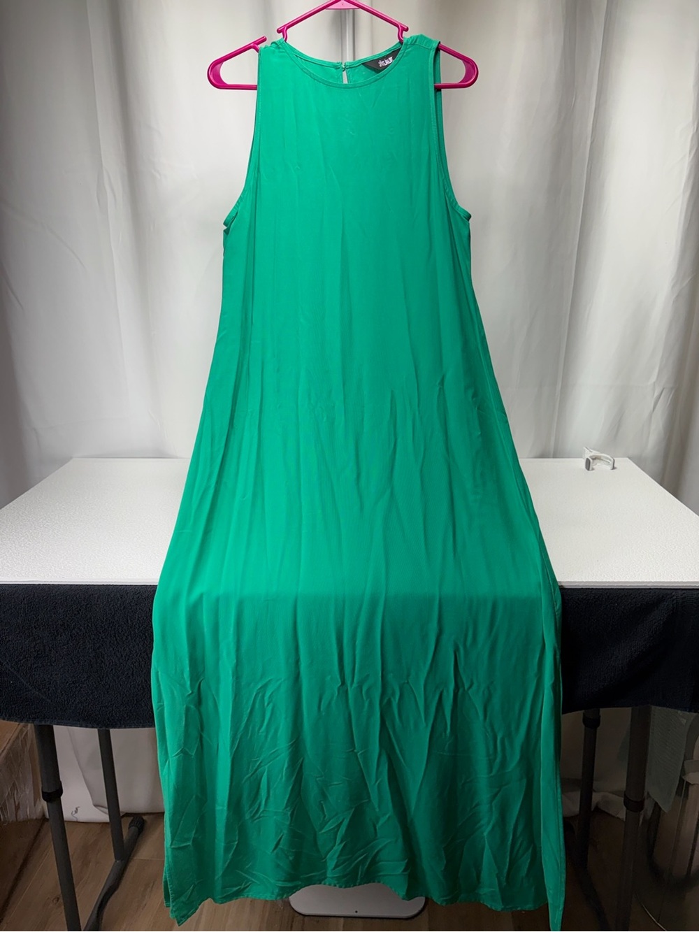 Investments Teal Green Sleeveless Maxi Dress 4459